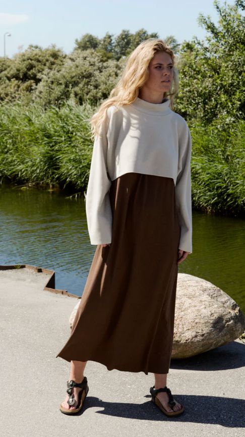 Kit Cropped Fleece Pullover - Henriette Steffensen - 1372K