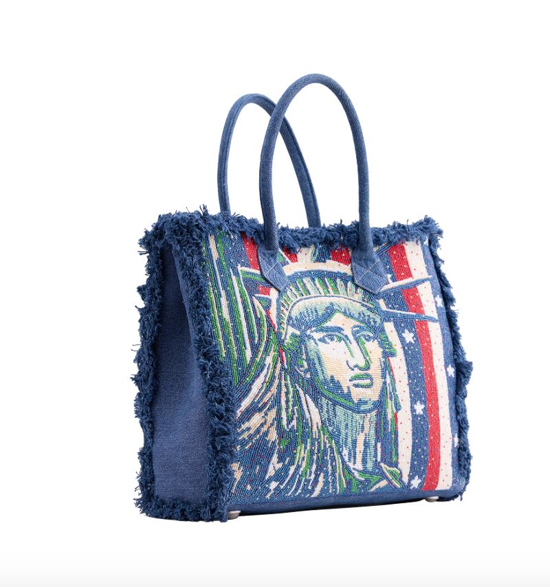 Lady Liberty Beaded Bag - Double D Ranch - BAG-1409