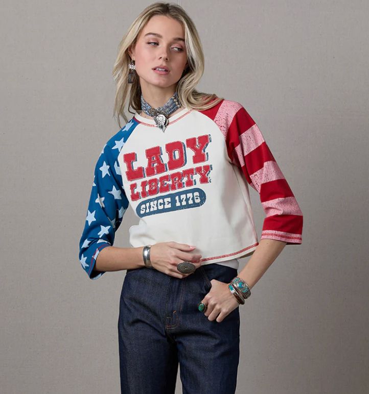Lady Liberty Top - Double D Ranch - T4215
