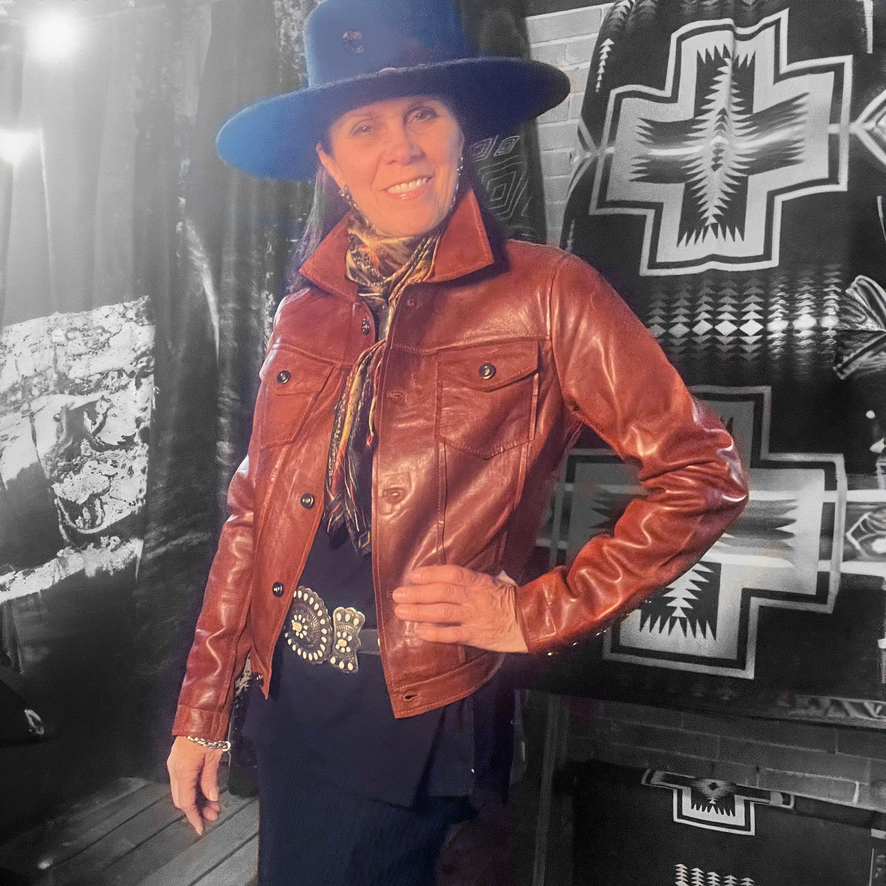 Lamb Jacket - Cognac - Scully - L1031C – STONE FEATHER ROAD