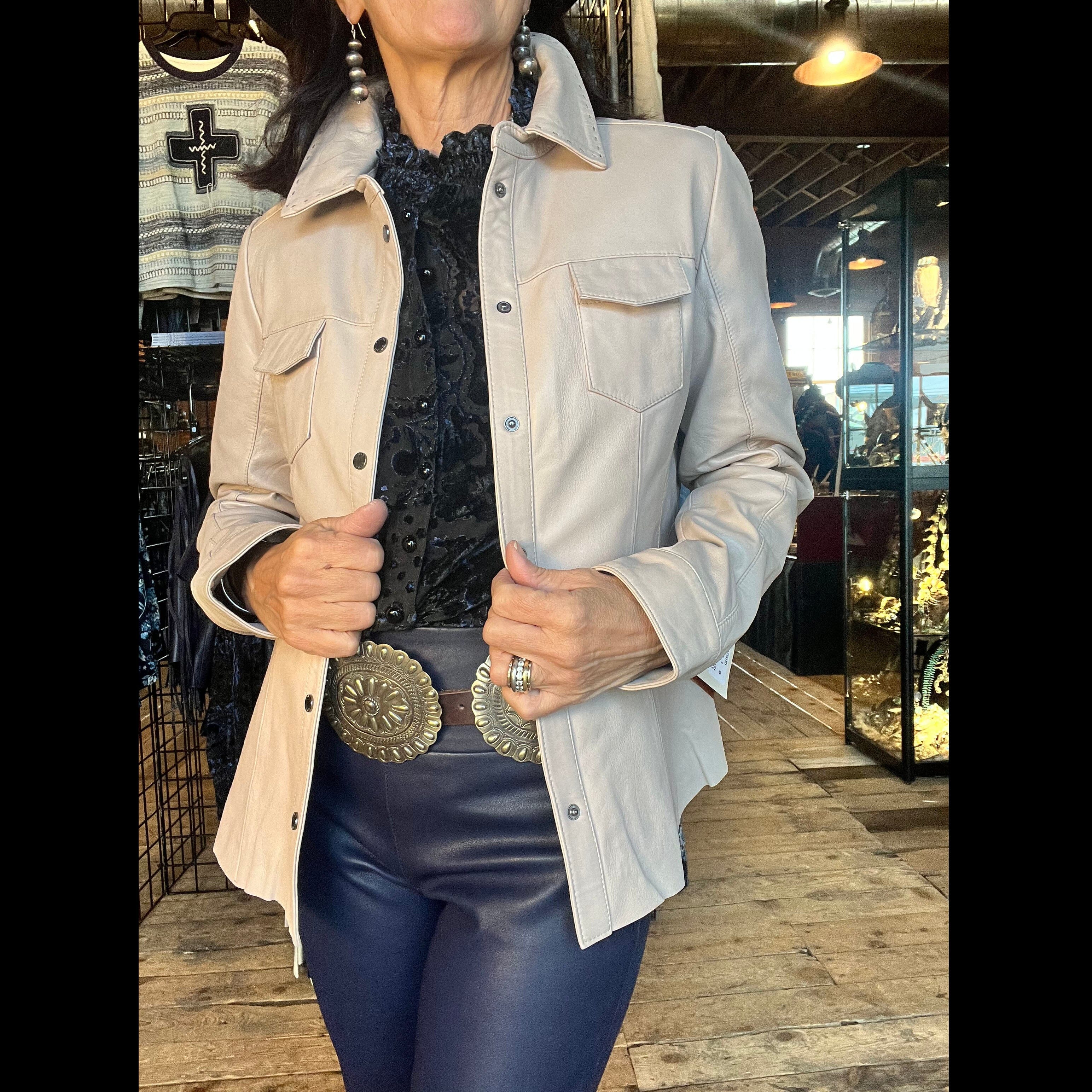 Lamb Shirt/Jacket - Vanilla - Scully - L1024V – STONE FEATHER ROAD