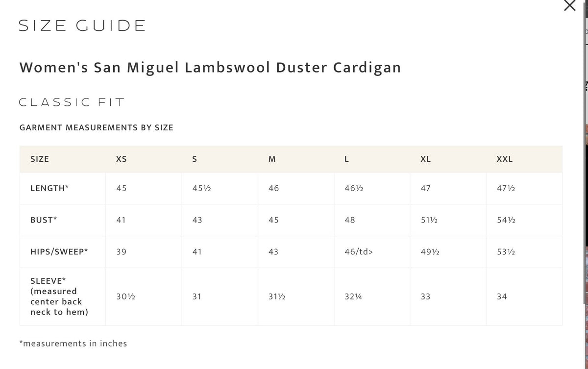 Lambswool Duster Sweater - Pendleton - TC0131