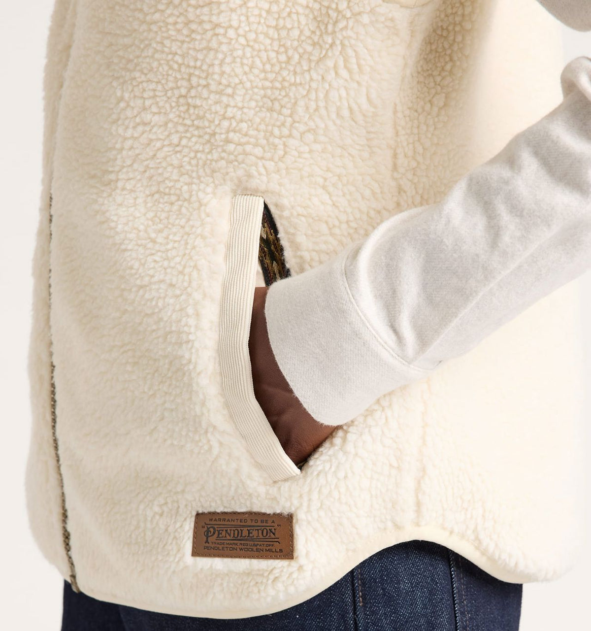 Laurel Fleece Vest Bone - Pendleton - C1464B