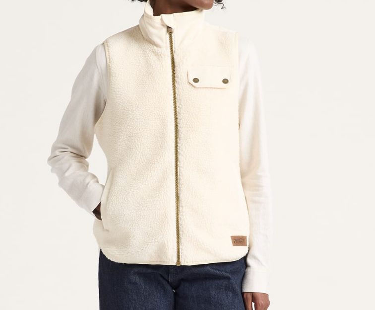 Laurel Fleece Vest Bone - Pendleton - C1464B