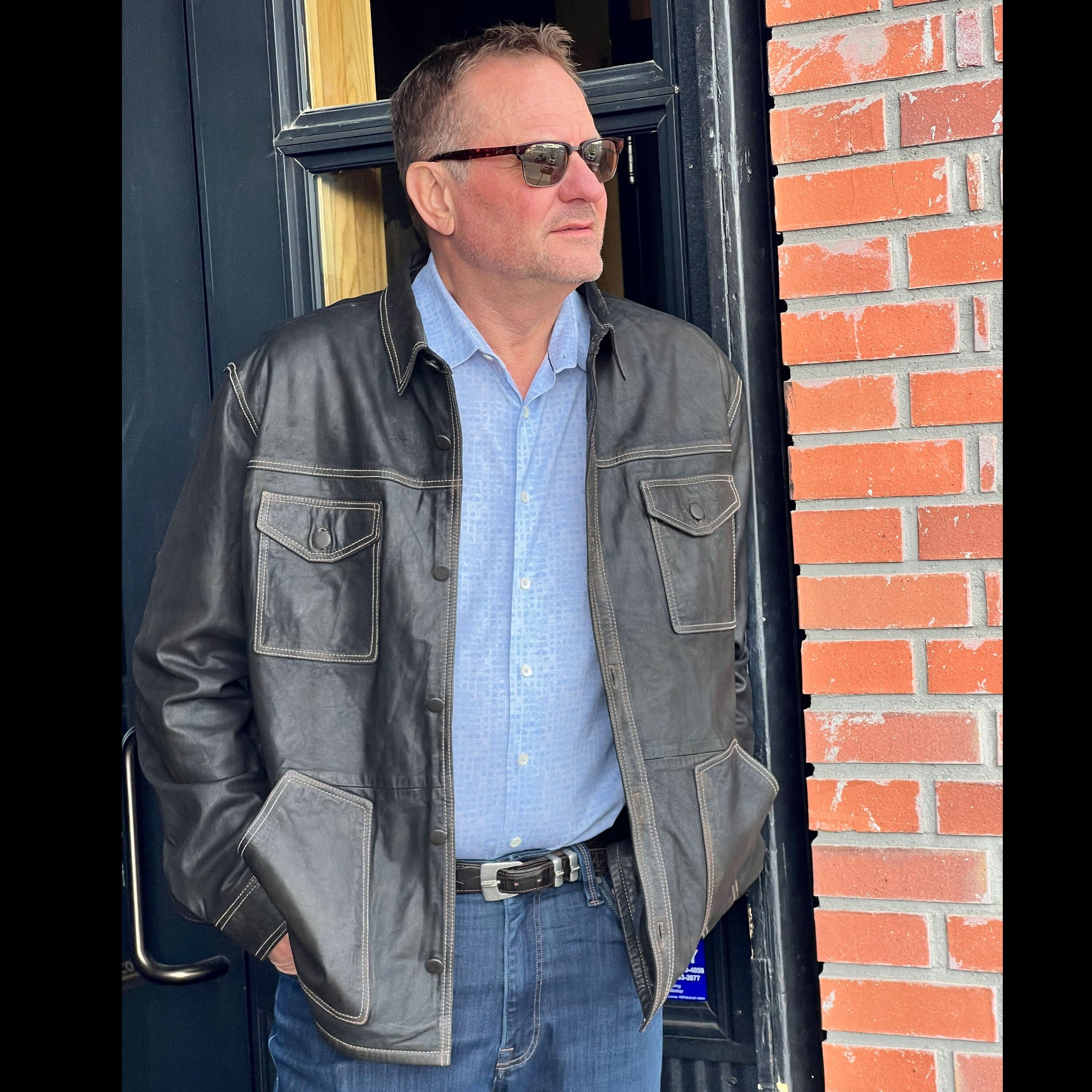 Leather Shirt/Jacket - Chocolate - Scully - 2025C – STONE FEATHER ROAD