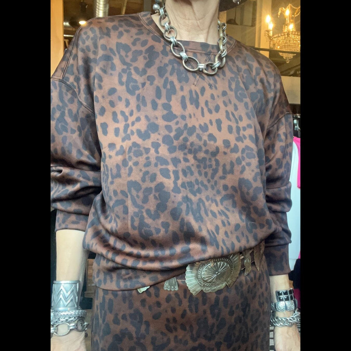 Leopard Print Sweatshirt - 4429LE