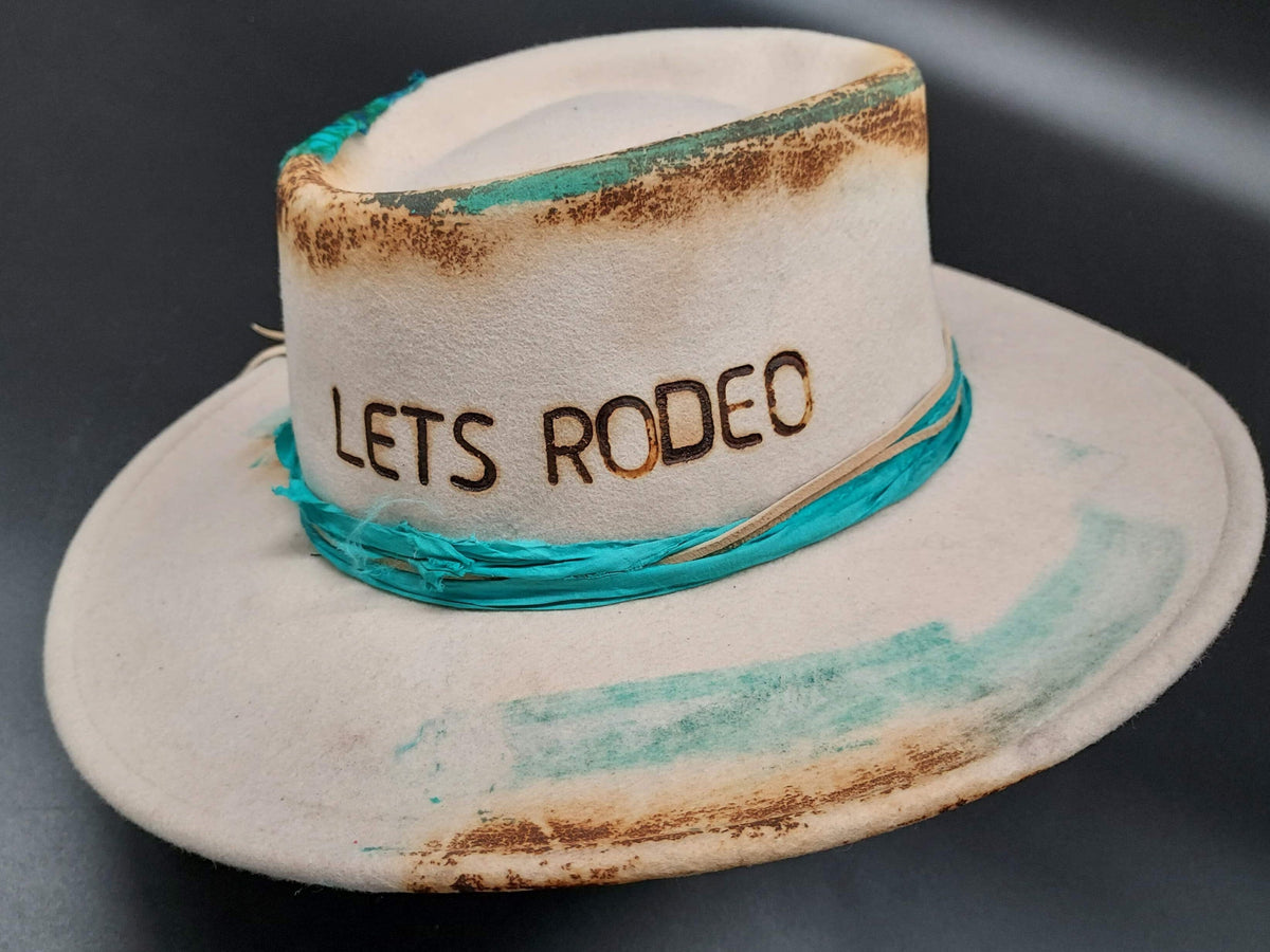 "Let's Rodeo" Embellished Stetson - HIML66 - Size L