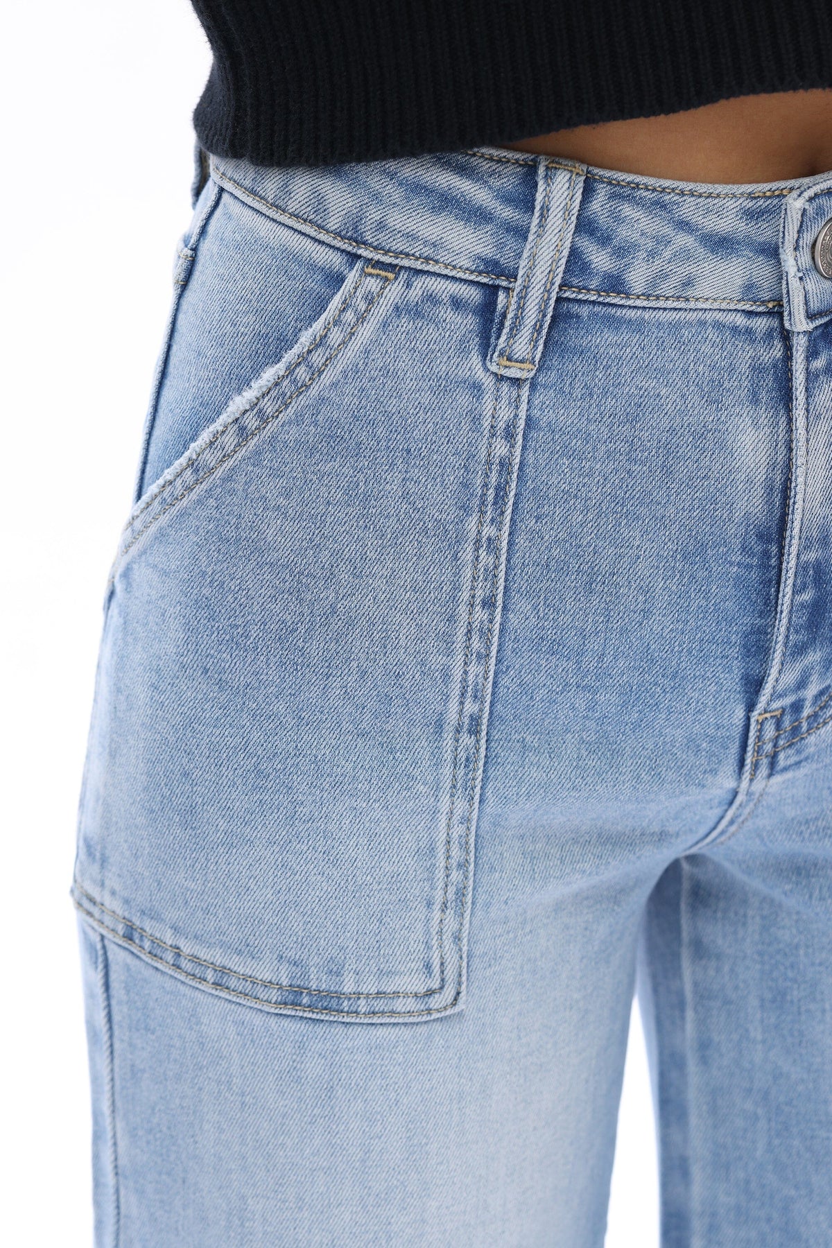 Light Blue High Rise/Wide Leg - BY8103