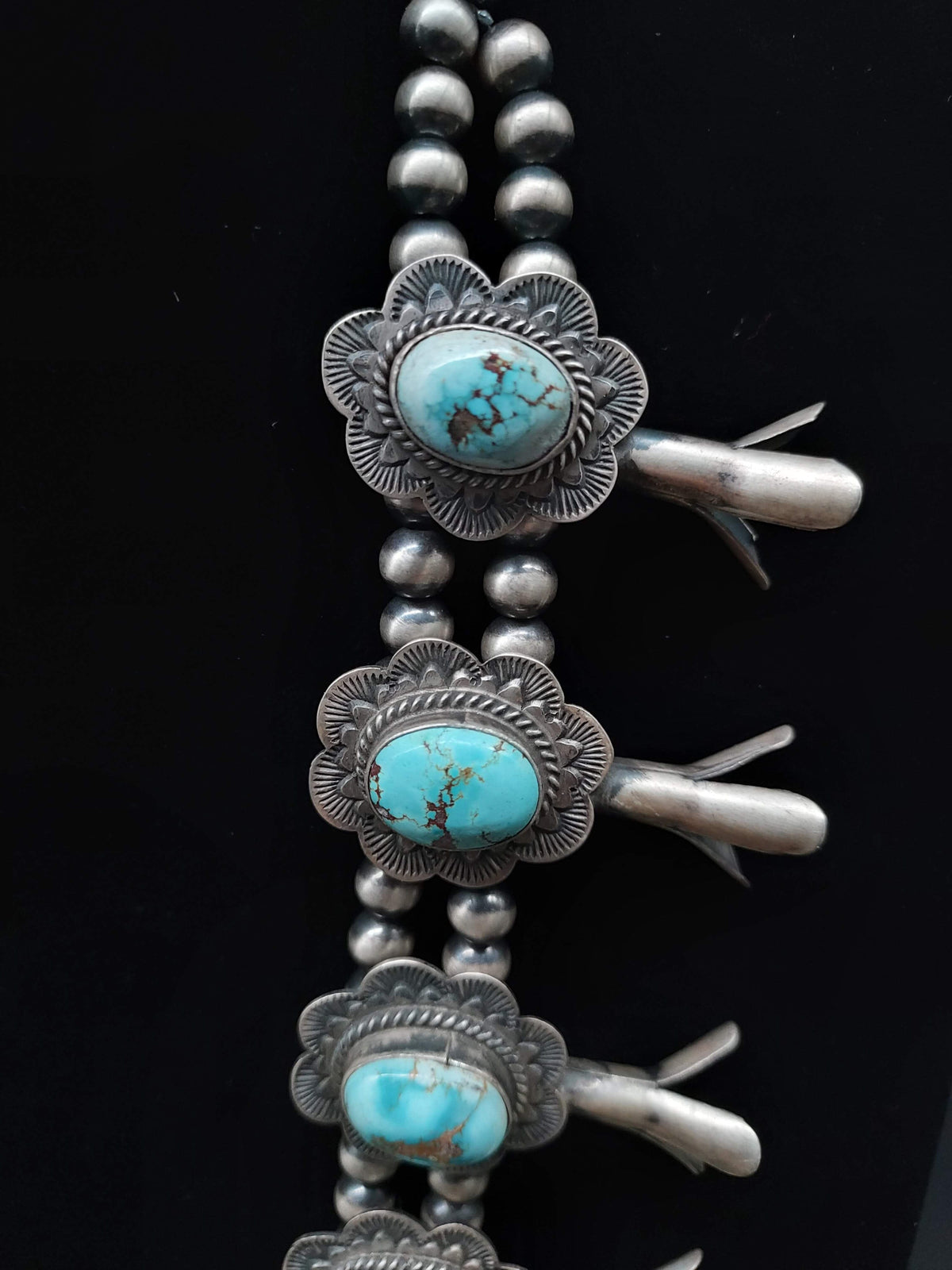 Light Blue Turquoise Squash Blossom - SQAZ72