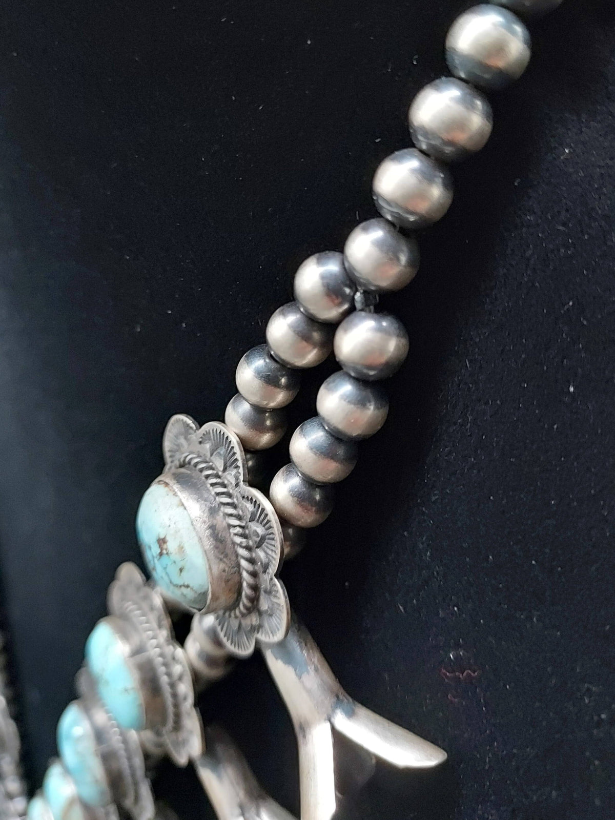 Light Blue Turquoise Squash Blossom - SQAZ72