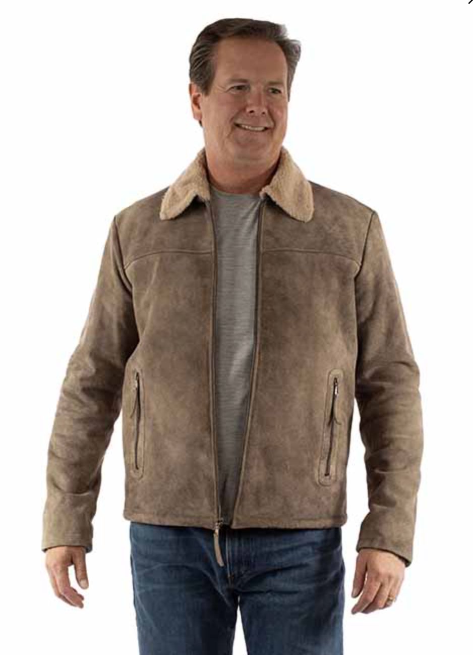 Light Grey Leather Jacket - 2075G