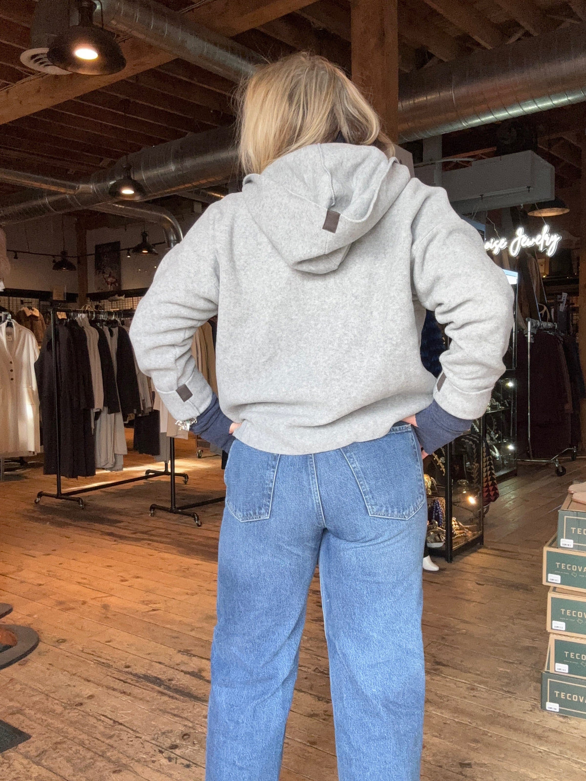 Light Grey Sporty Cardigan - Henriette Steffensen - 7158LG