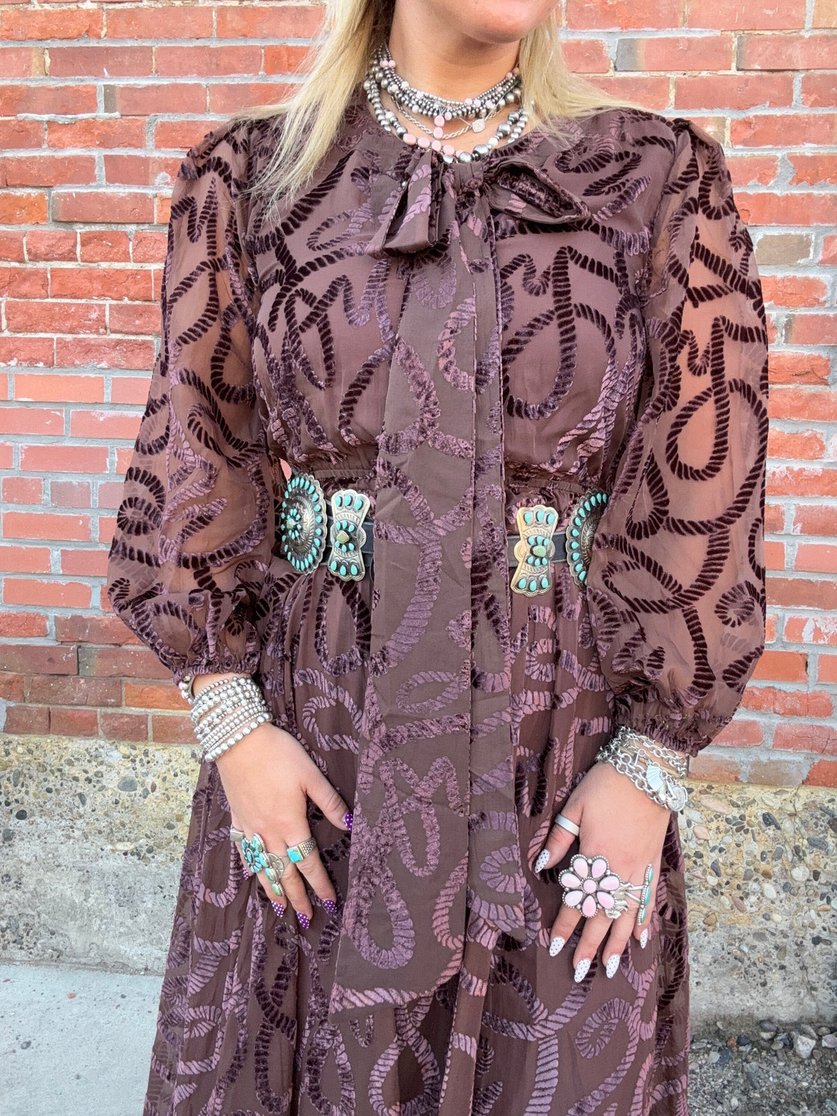 Lillian Rope Dress - Velvet - Emily McCarthy - EM486