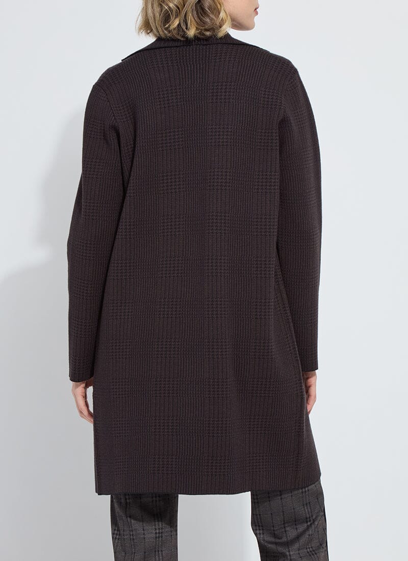 Lina Sweater Car Coat - Espresso - Lysse - LY3730E
