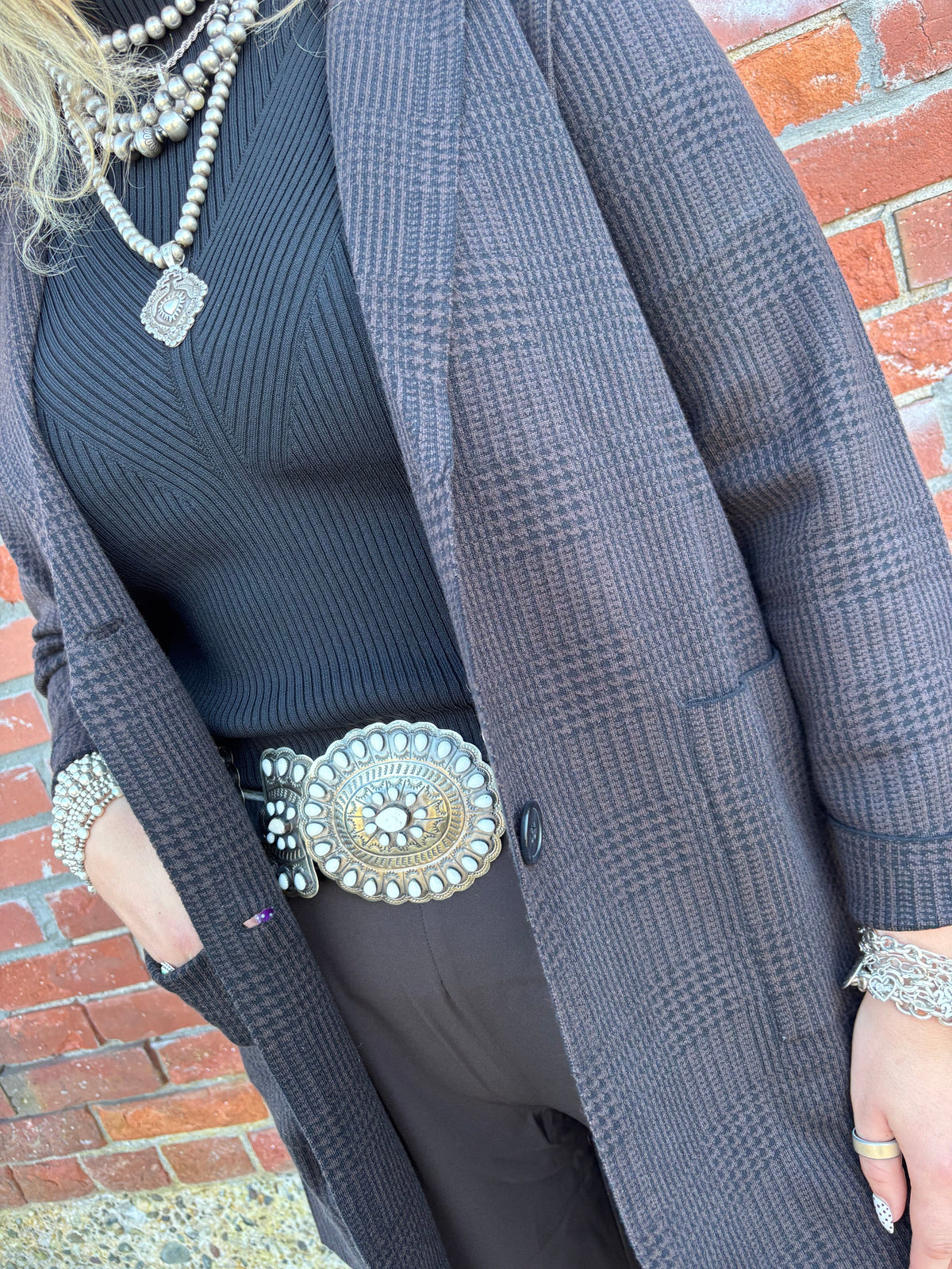 Lina Sweater Car Coat - Espresso - Lysse - LY3730E