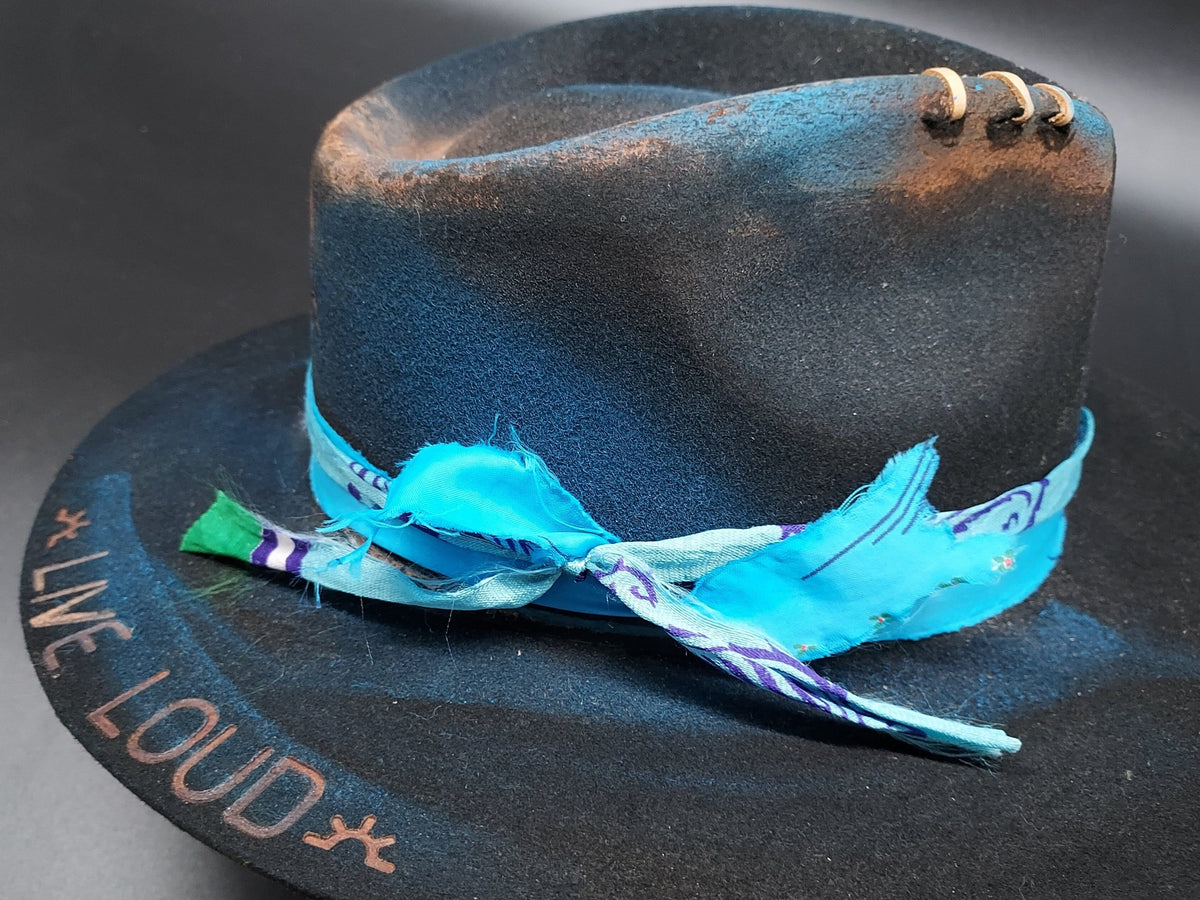 "Live Loud" Embellished Charlie 1 Horse Hat - HIML61 - Size L