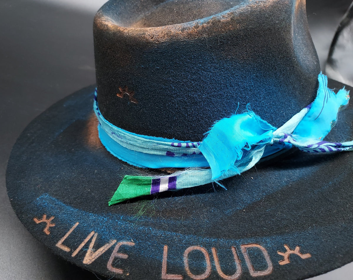 "Live Loud" Embellished Charlie 1 Horse Hat - HIML61 - Size L