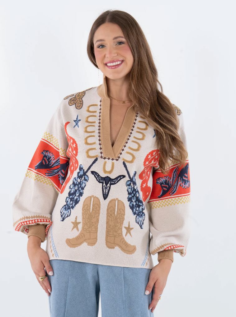 Lolli Lonestar Sweater - Emily McCarthy - EM509 – STONE FEATHER ROAD