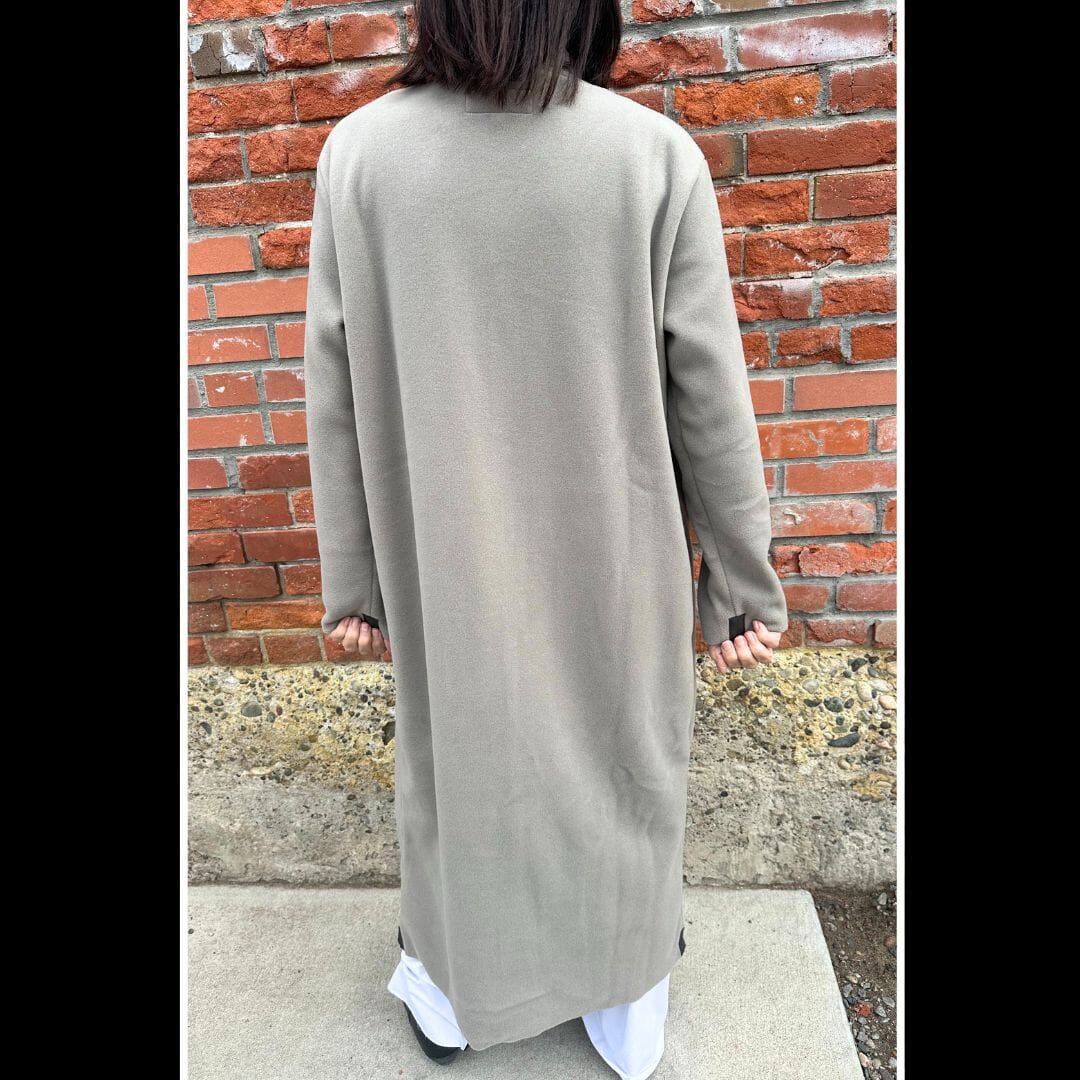 Long Fleece Cardigan - Henriette Steffensen - Elephant - 7162E