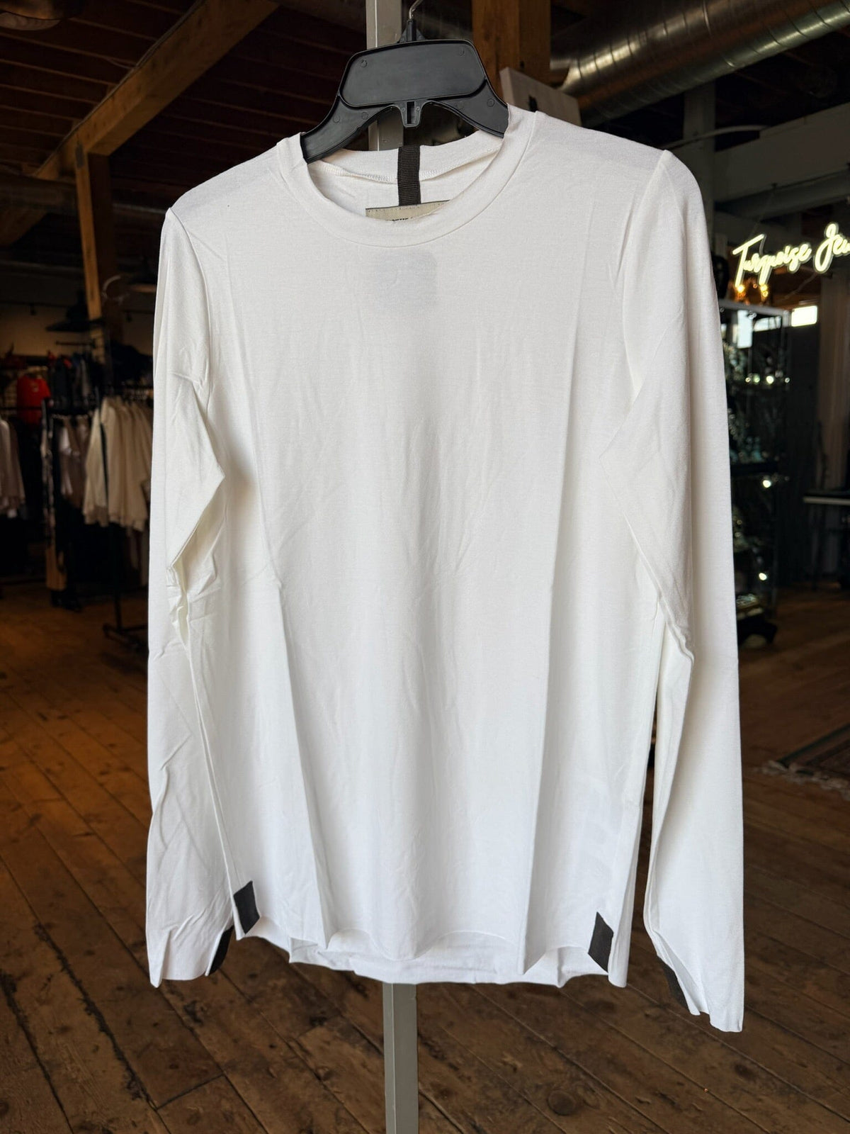 Long Sleeve Slim Fit White Top - 96091W