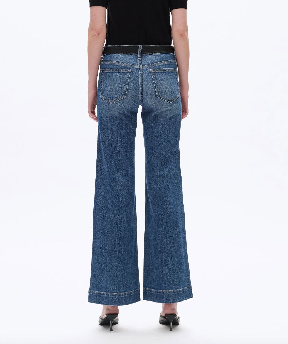 Low Rise/Wide Leg Denim Jeans - BY8207