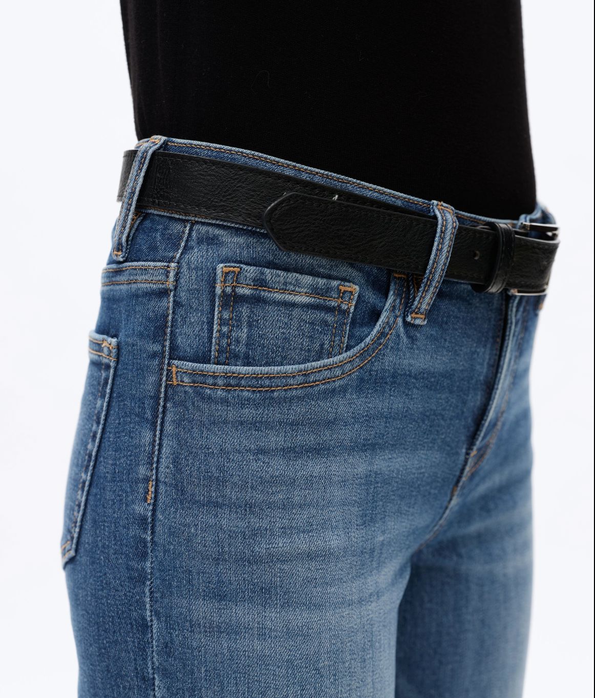Low Rise/Wide Leg Denim Jeans - BY8207