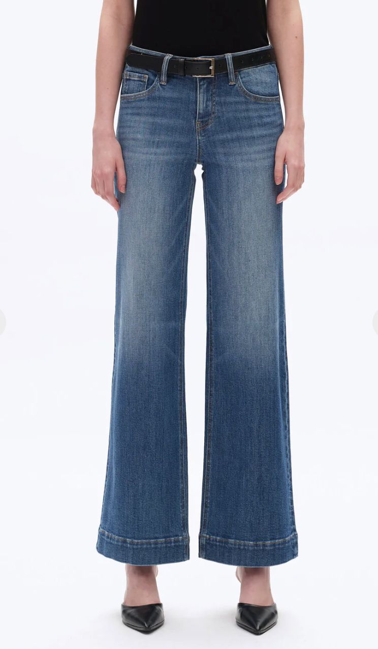 Low Rise/Wide Leg Denim Jeans - BY8207