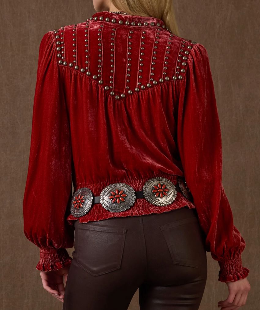 Mahogany Etta Top - Double D Ranch - T4111M