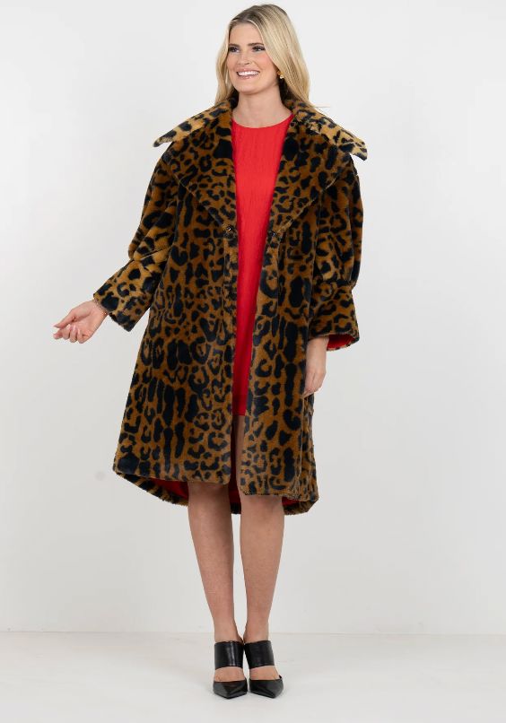 Manhattan Lady Leopard Coat -Emily McCarthy - EM578