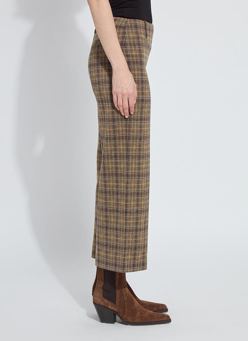 Marceline Cropped Plaid PantW/Crystals - LY3704