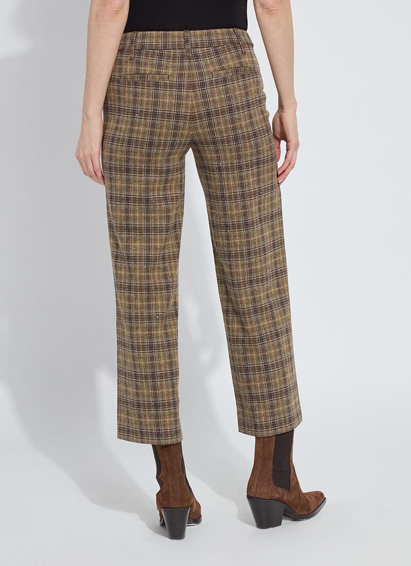 Marceline Cropped Plaid PantW/Crystals - LY3704