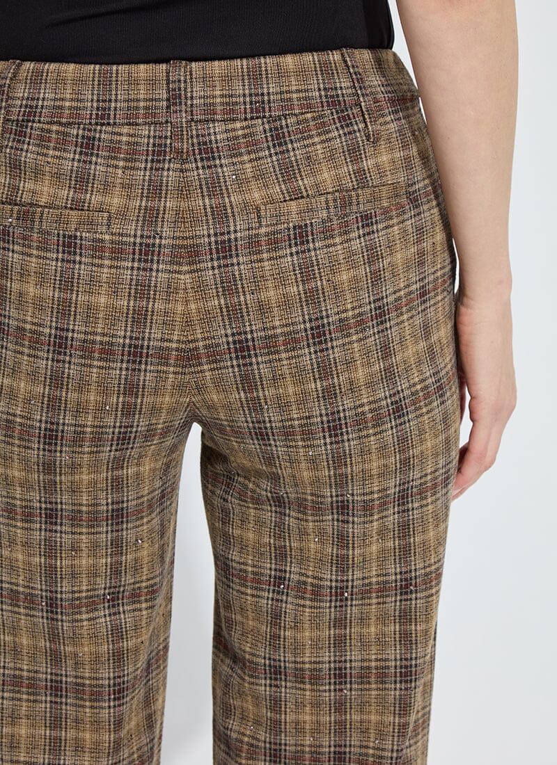 Marceline Cropped Plaid PantW/Crystals - LY3704
