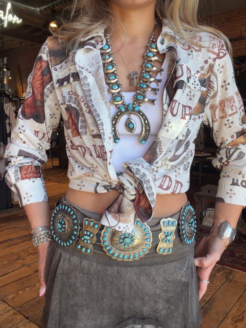 Mariah Western Print Blouse - Tasha Polizzi - 411120
