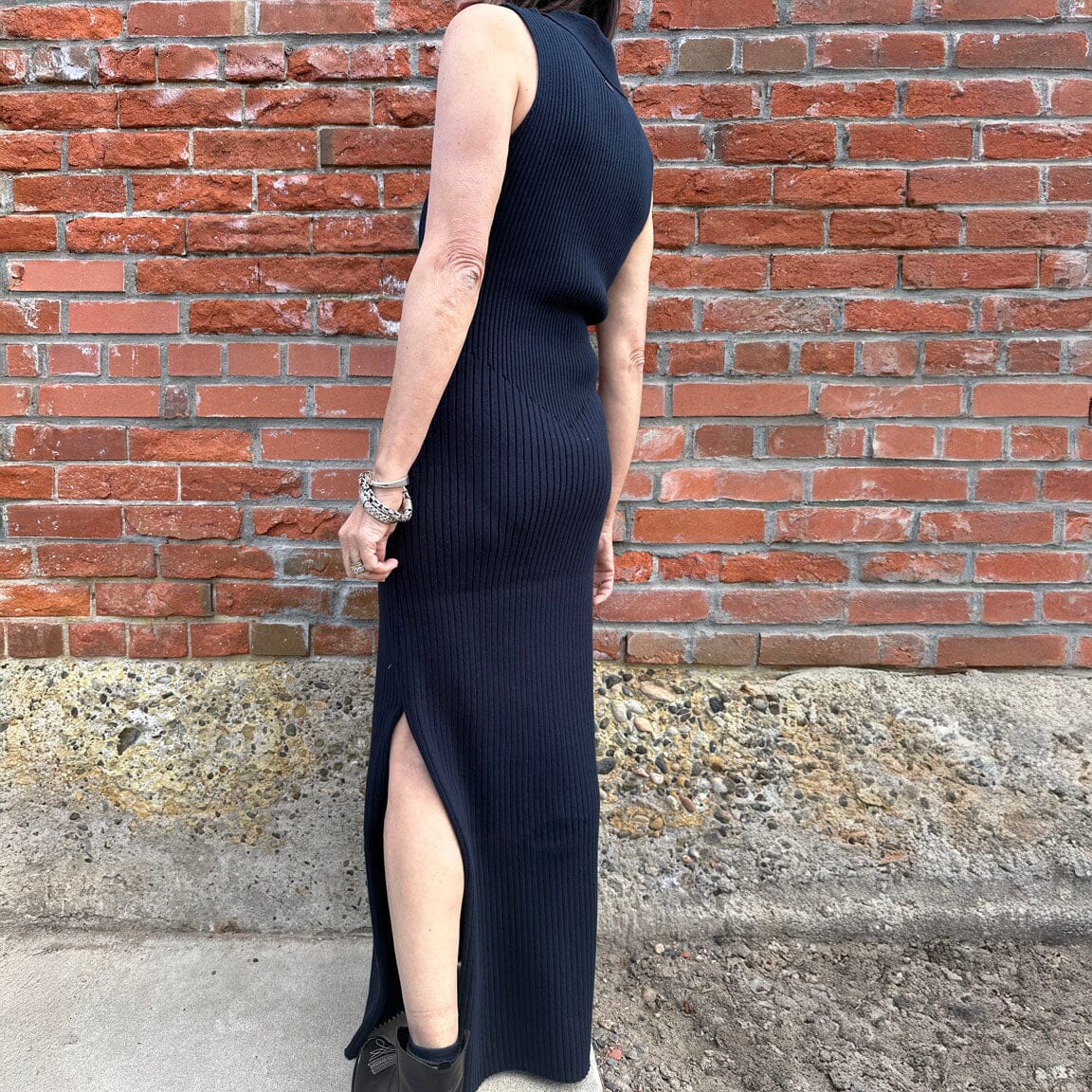 marin maxi dress Marin Collared Maxi Dress - Navy