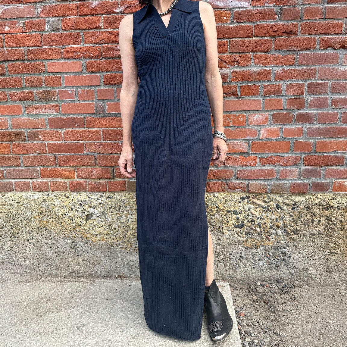 marin maxi dress Marin Collared Maxi Dress