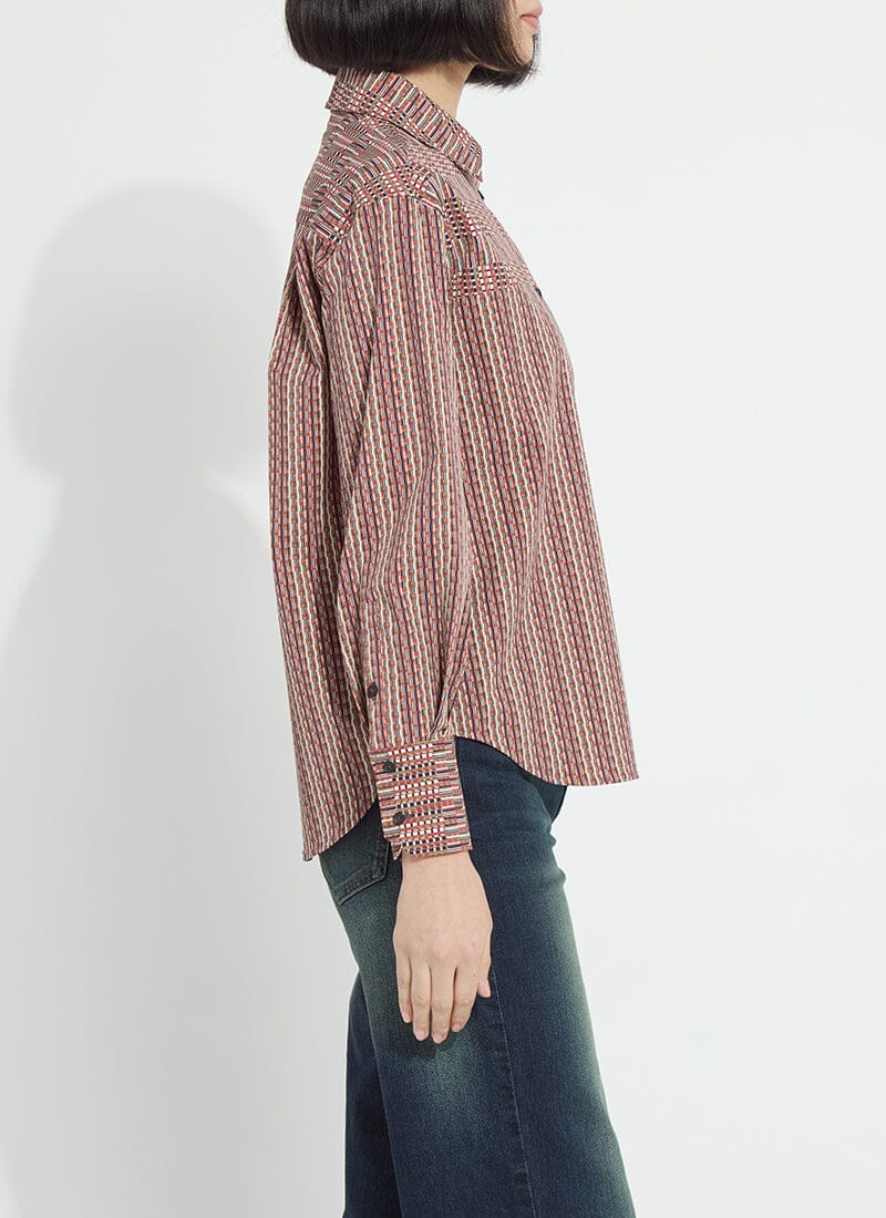 Marjorie Printed Button Up - Lysse - LY3936