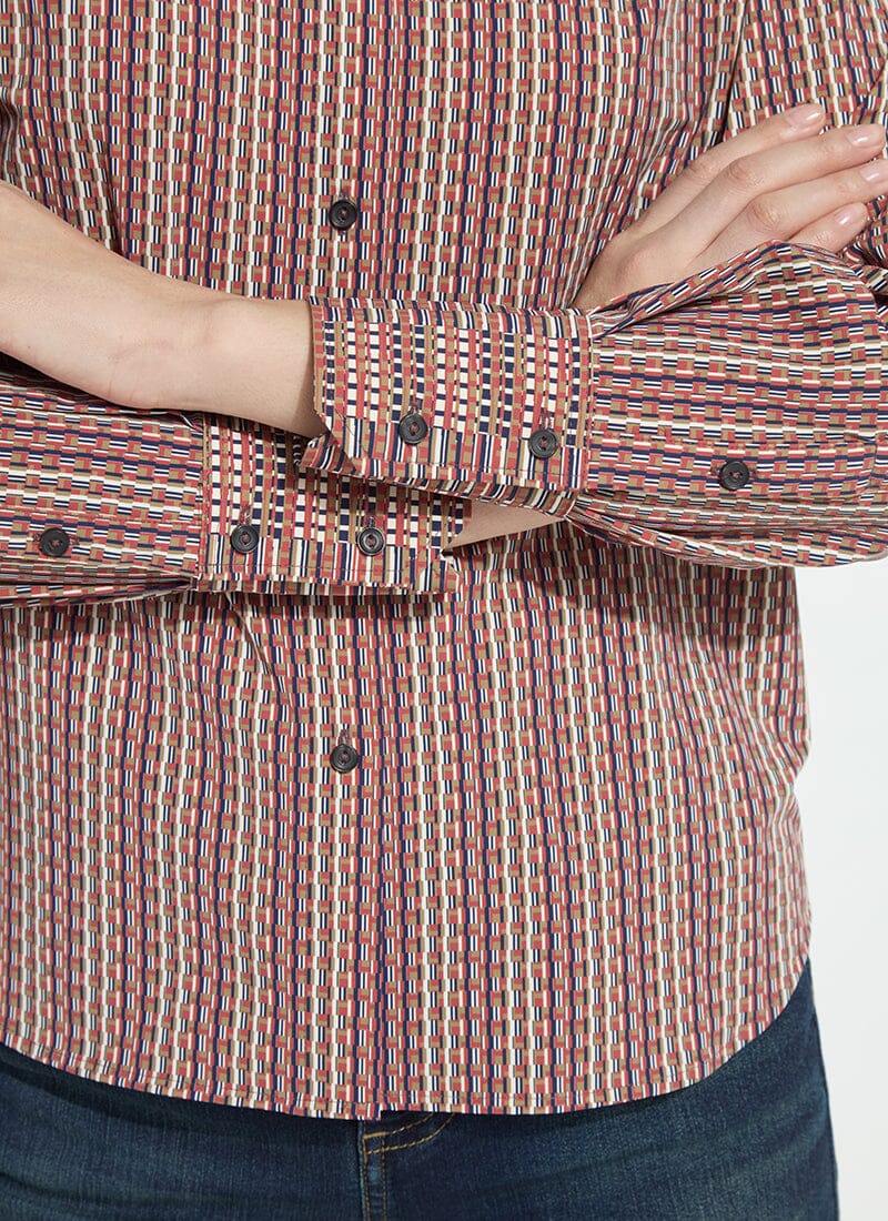 Marjorie Printed Button Up - Lysse - LY3936