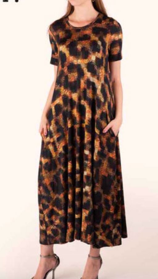 Matilda Leopard Print Dress - UB329L