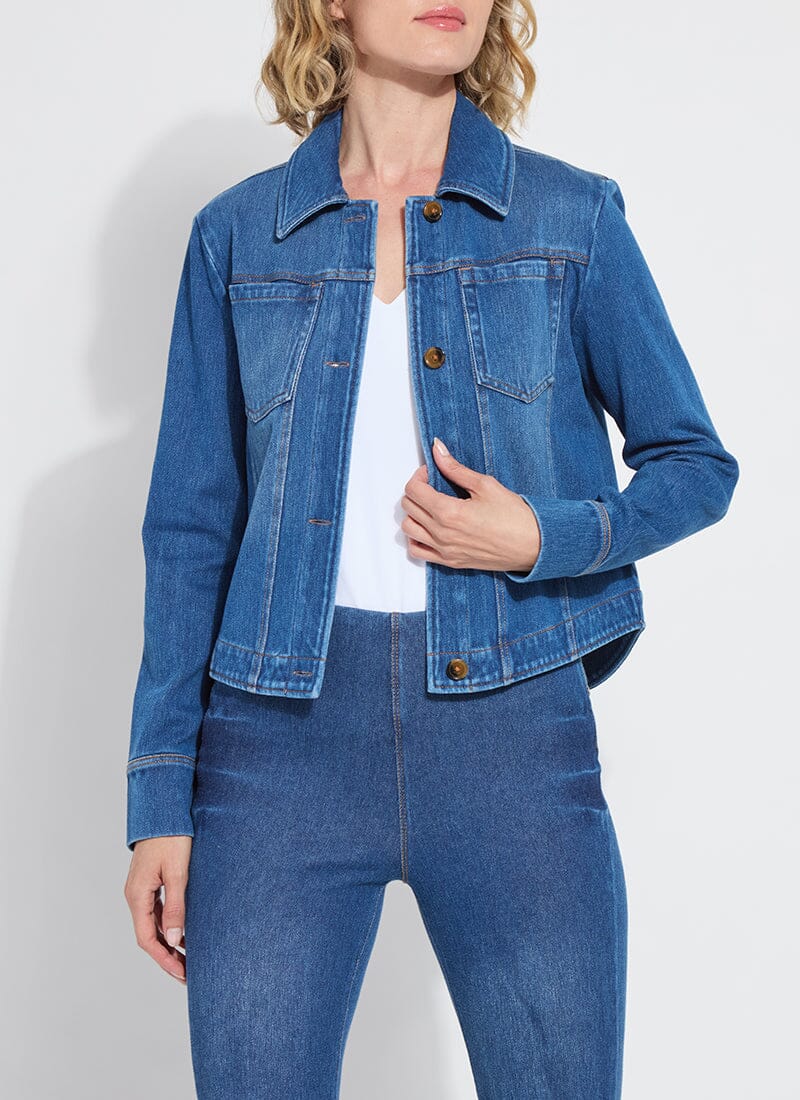 Medium Wash Denim Jacket - LY3581M