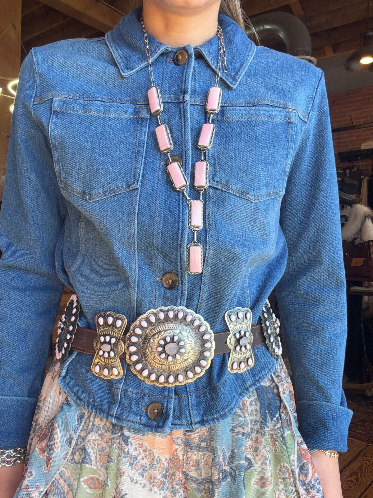 Medium Wash Denim Jacket - LY3581M