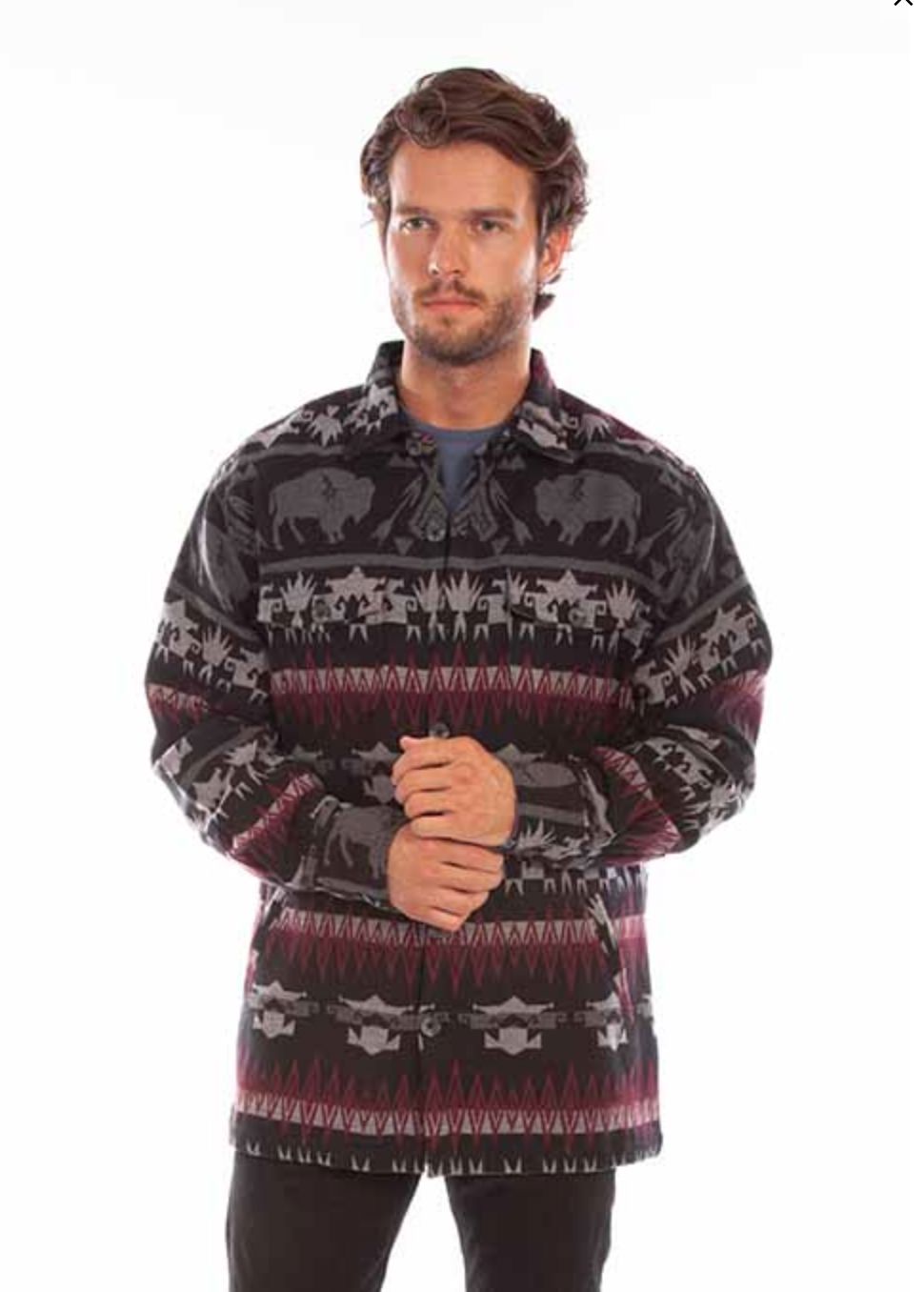 Men's Buffalo Shirt/Jacket - Grey - 5336G