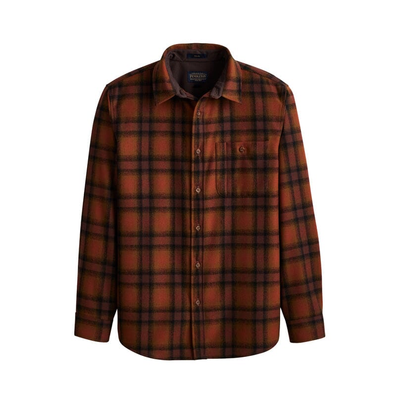 Men's Elbow Patch Trail Shirt - Brown/Brick Ombre - Pendleton - RA63893