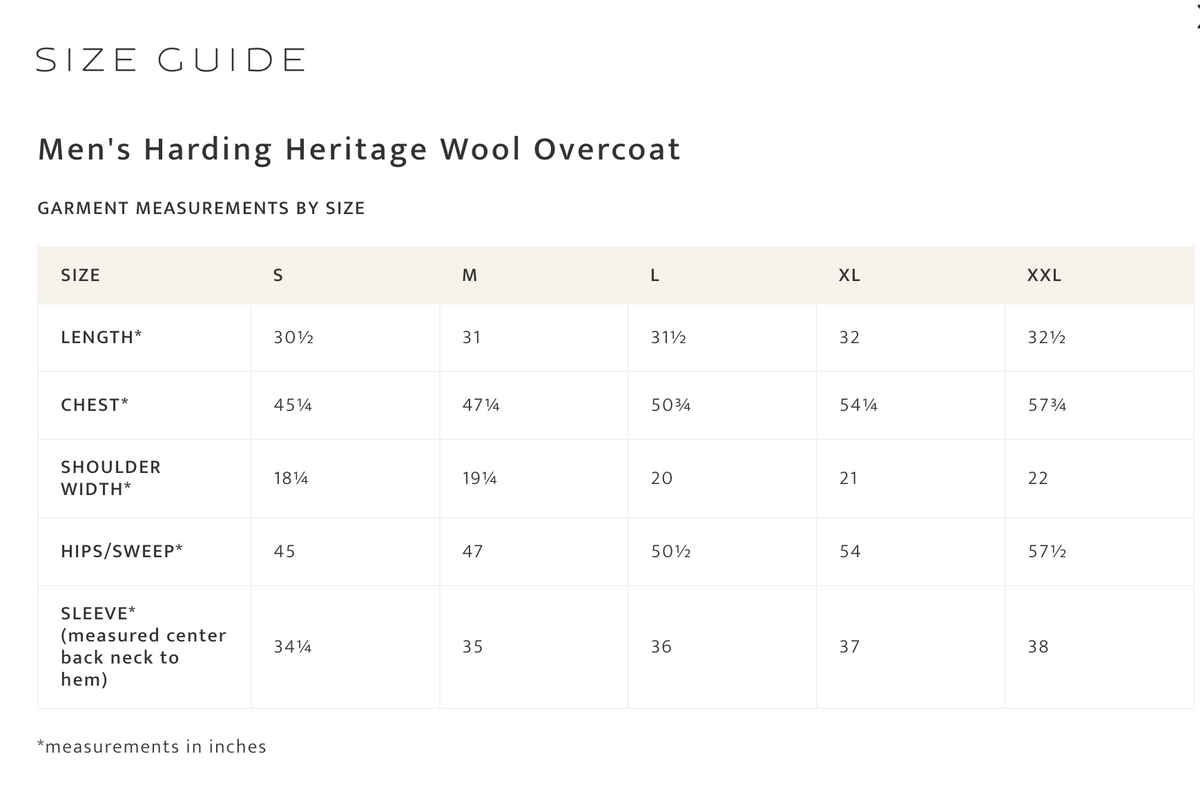 Men's Harding Heritage Wool Coat - RK1343