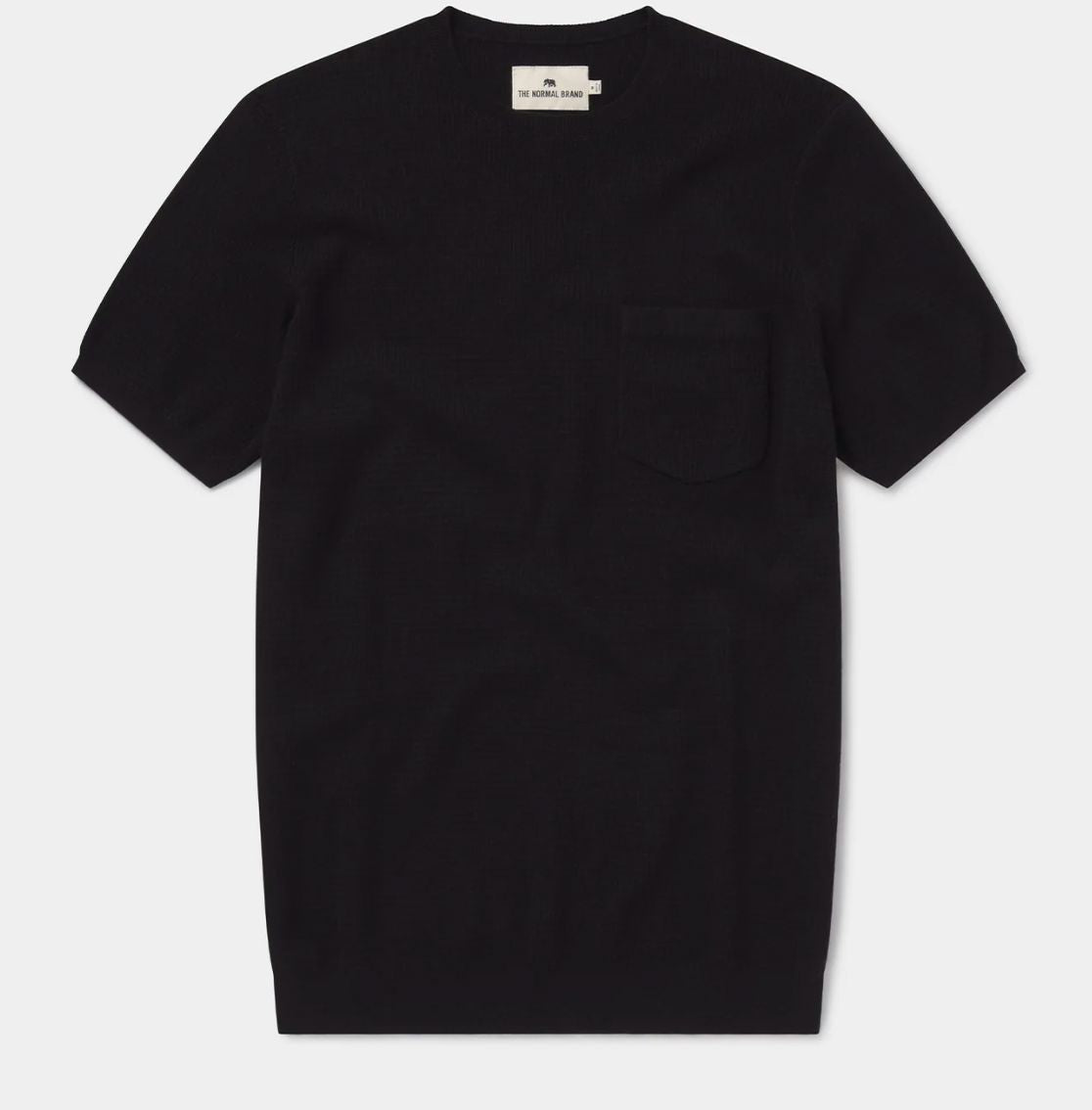 Men's Waffle Knit Tee Black - SHNB5