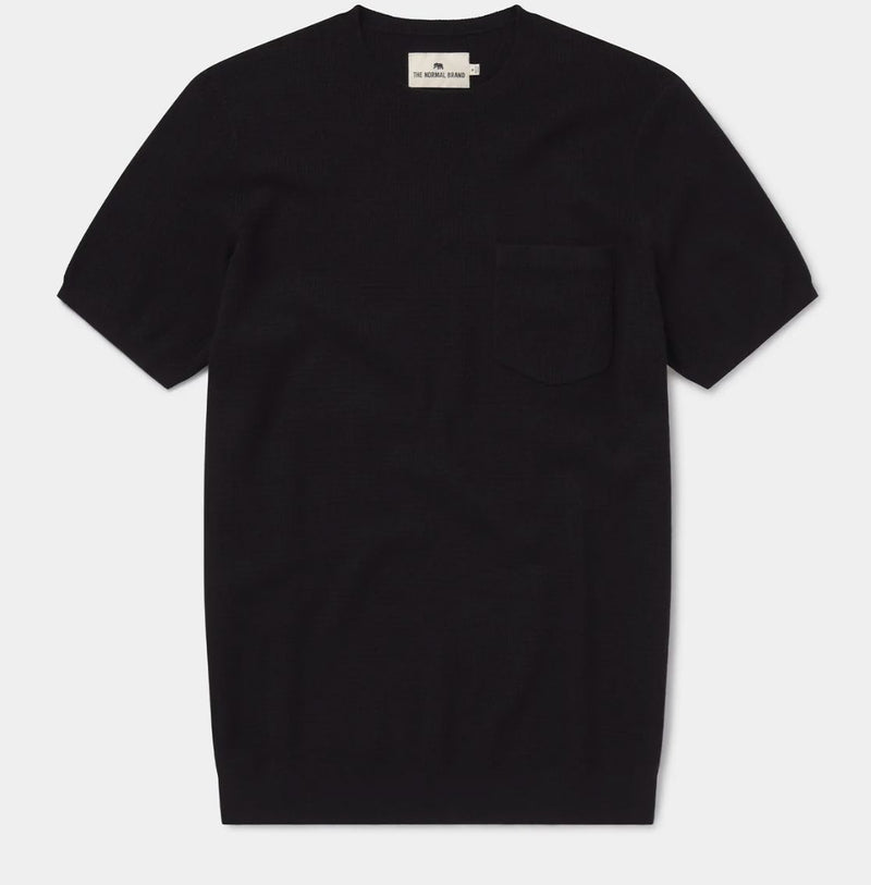 Men's Waffle Knit Tee Black - SHNB5
