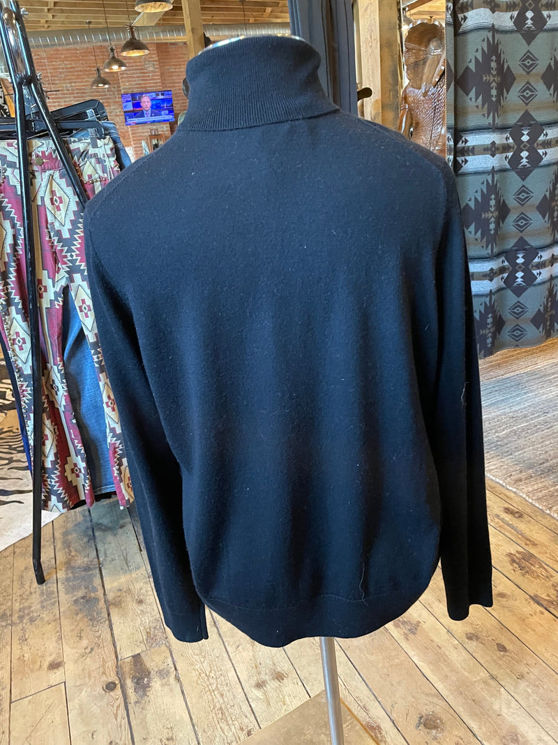 Merino Turtleneck Top - Black - Pendleton - SWPD3