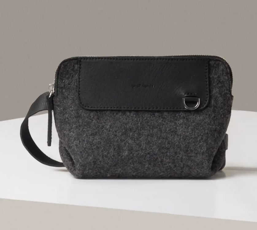 Merino Woll Belt Bag - Charcoal - BEDBB-CH
