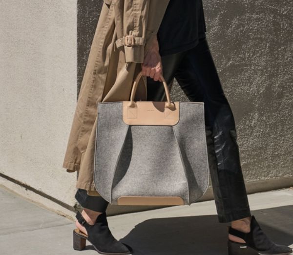 Merino Wool Tote - Granite/Charcoal - FNKTOT-GC