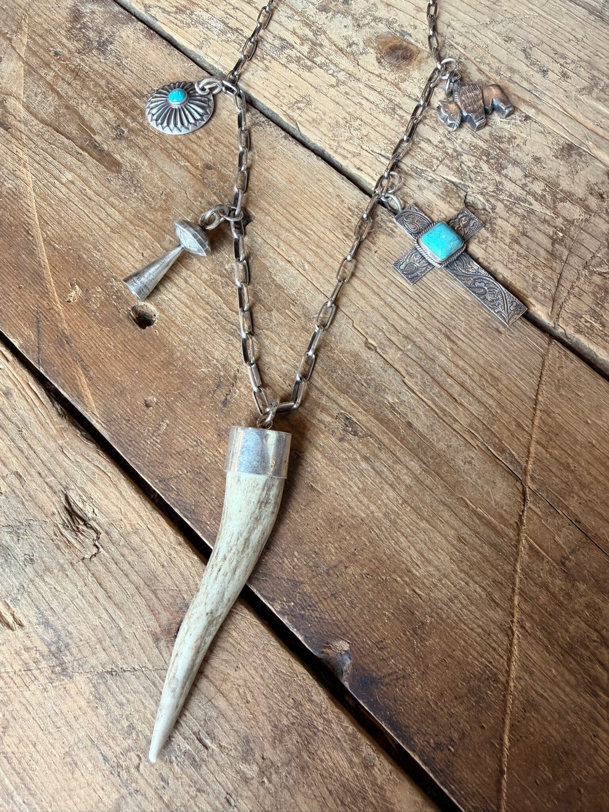 Mixed Charm Necklace/Antler - NVO25