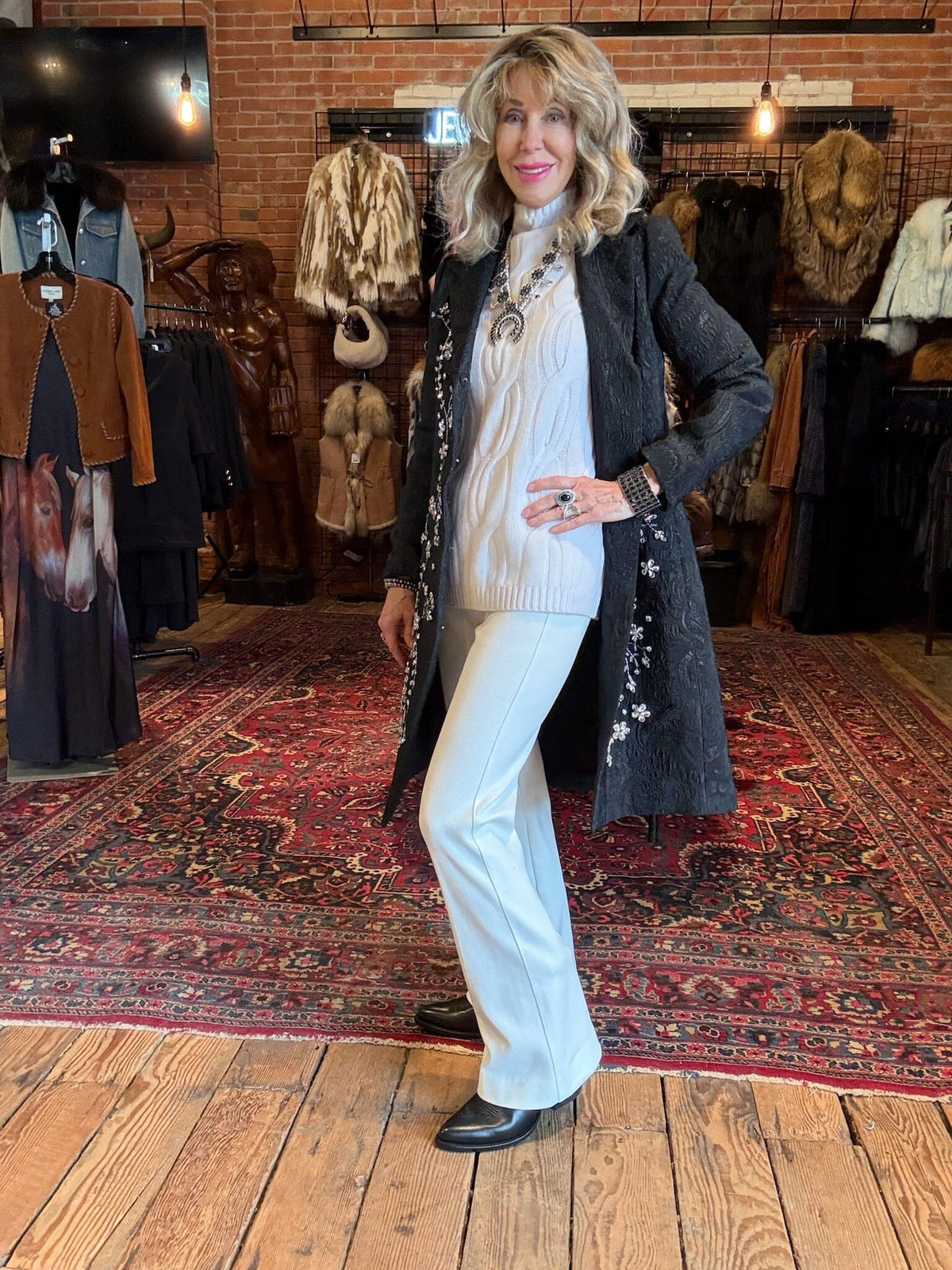Mor Rhinestone Coat - Johnny Was - C41225